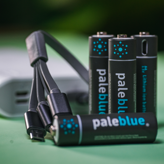 PALE BLUE AA BATTERY